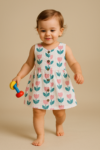 Little apple double layered frock