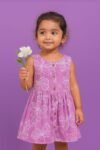“Sleeveless Muslin Baby Frock – Ultra Soft Double Layer Top | Lightweight & Breathable Dress”
