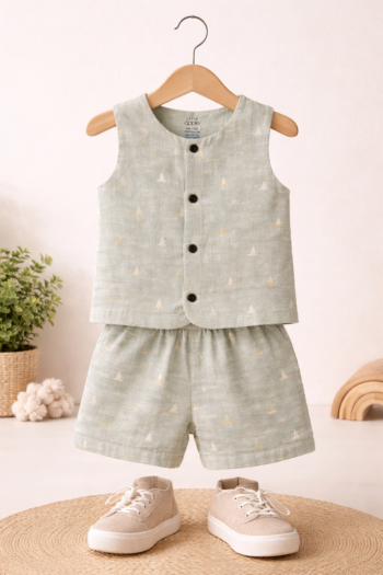 Premium Muslin Double Layered Coord Set