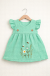 Premium  Muslin Cotton Baby girl  – Soft Crinkle frock | Summer Breathable Outfit
