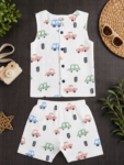 Little Apple Boys Double layered lining Pure Cotton organic Muslin Co-ord Set –  Jabla & Shorts