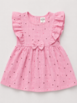 Premium  Muslin Cotton Baby girl  – Soft Crinkle frock | Summer Breathable Outfit