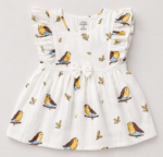 Premium  Muslin Cotton Baby girl  – Soft Crinkle frock | Summer Breathable Outfit