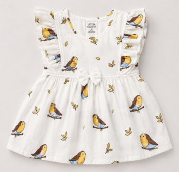 Premium  Muslin Cotton Baby girl  – Soft Crinkle frock | Summer Breathable Outfit